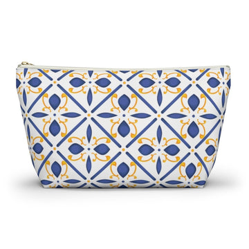 Ravello Tiles Ceramic Accessory Pouch w T-bottom Travel Bag - AMALFITANA STORE
